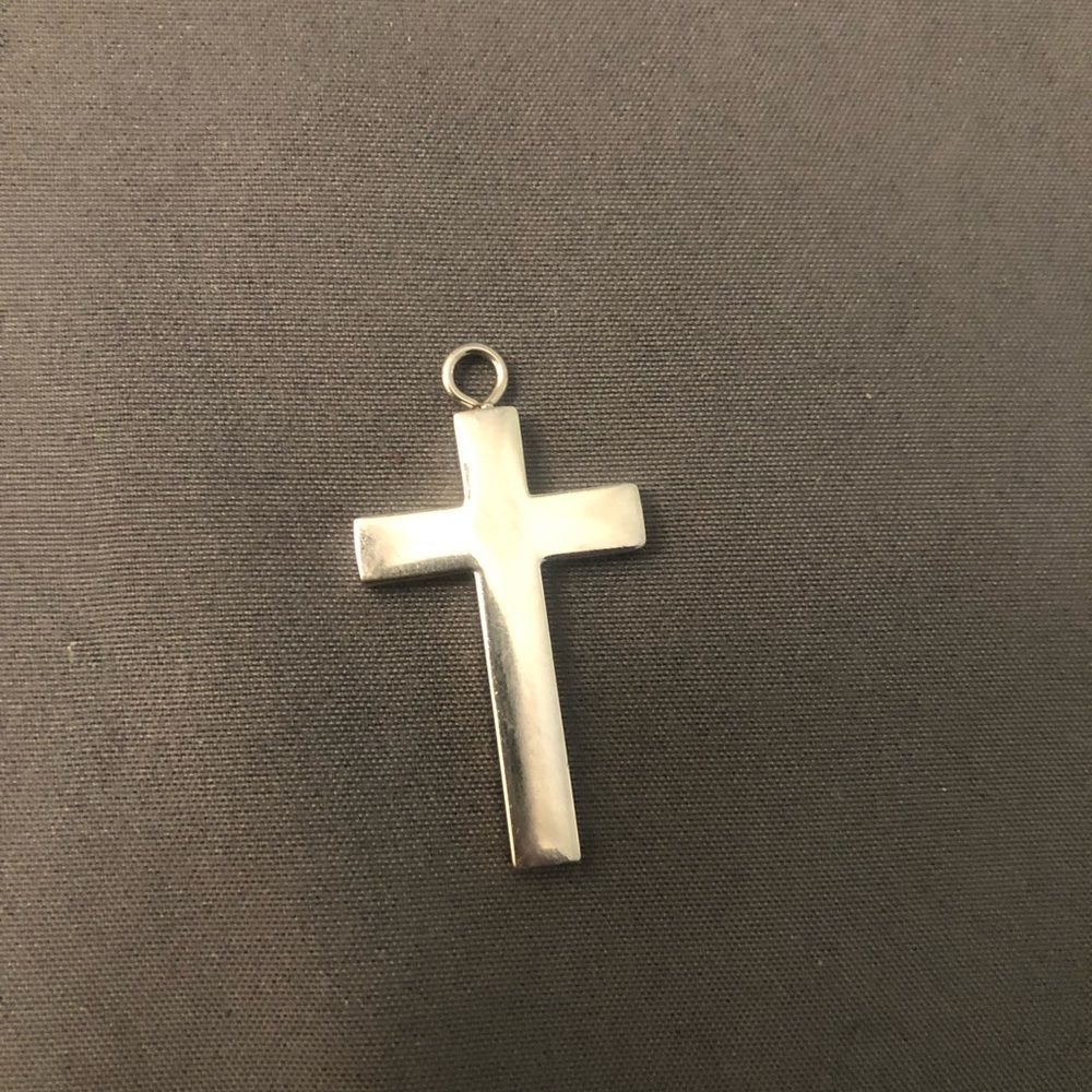 Silver Colored Cross Pendant